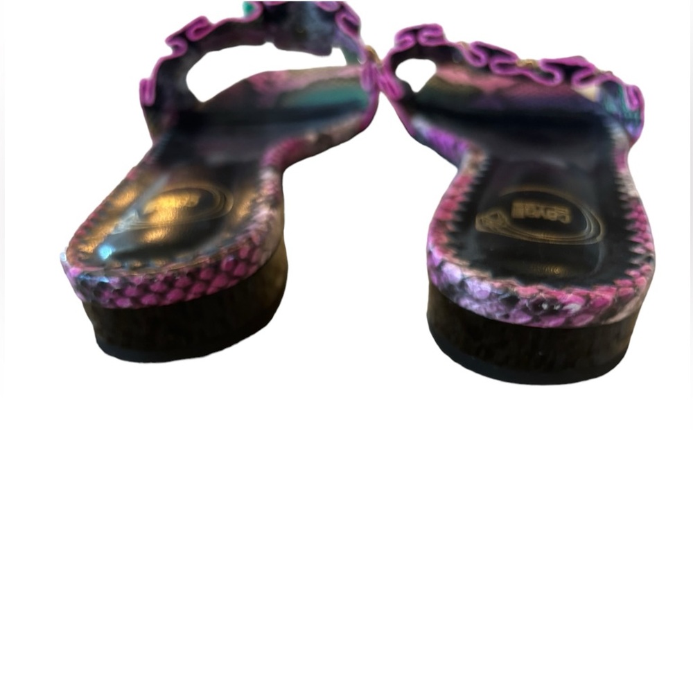 Cavalli Class Purple Slide Sandals Size 37 - Picture 7 of 10